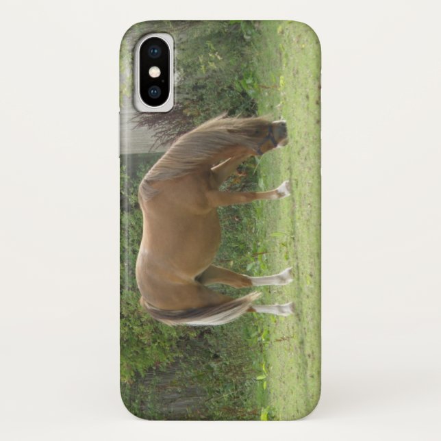 Funda De Case-Mate Para iPhone Estuche para iPhone Chestnut Brown Horse Grazing (Reverso)