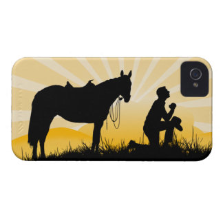 Carcasa Para iPhone 4 De Case-Mate Estuche para iPhone Christian Cowboy