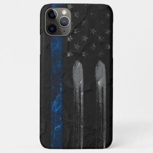 Funda Para iPhone 11 Pro Max Estuche para iPhone con bandera de línea azul con 