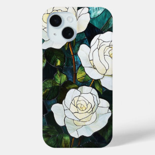 Funda Para iPhone 15 Estuche para iPhone con efecto de vidrio manchado,