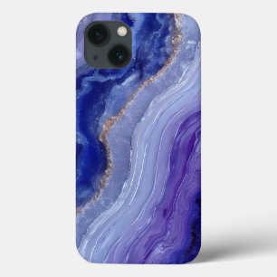 Funda Para iPhone 13 Estuche para iPhone con facetas de tanzanita místi