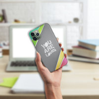 Estuche para iPhone con franjas coloreadas abstrac
