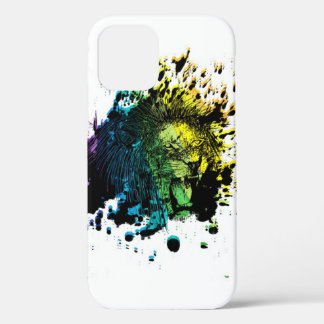 12 Estuche para iPhone con Funda de león ardiente y m