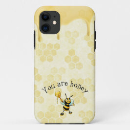 Funda Para iPhone 11 Estuche para iPhone con micrófono de abeja de patr
