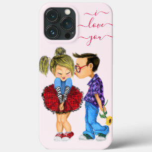 Funda Para iPhone 13 Pro Max Estuche para iPhone con pareja romántica - Amor