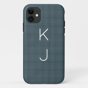Funda Para iPhone 11 Estuche para iPhone con patrón de puntos azul y ne