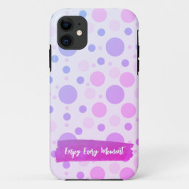 Funda Para iPhone 11 Estuche para iPhone con puntos de polka Pastel