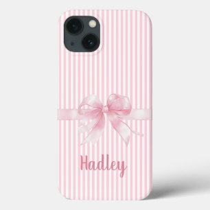 Funda Para iPhone 13 Estuche para iPhone con tira de arco rosado person