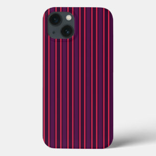 Funda Para iPhone 13 Estuche para iPhone con tiras de cañón de ciruela