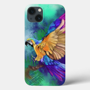 Funda Para iPhone 13 Estuche para iPhone con un bonito color de loros