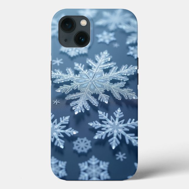 Funda De Case-Mate Para iPhone Estuche para iPhone Crystal Snowflake (Reverso )
