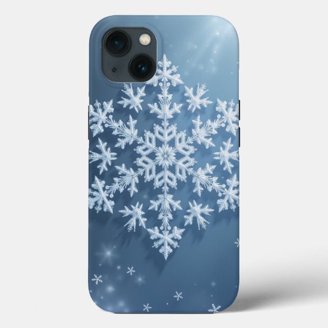 Funda De Case-Mate Para iPhone Estuche para iPhone Crystal Snowflake (Reverso )
