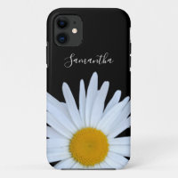 Estuche para iPhone Daisy Black Script Funda-Mate