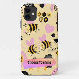 Funda Para iPhone 11 Estuche para iPhone de Abejas lindas de patrón