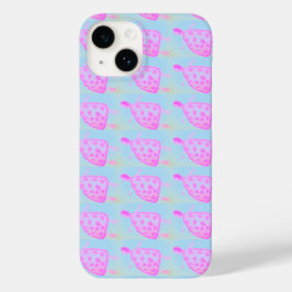 Funda Para iPhone 14 De Case-Mate Estuche para iPhone de Apple con tortuga rosa y az