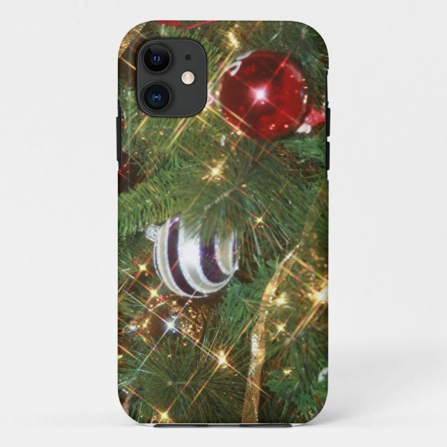 Funda De Case-Mate Para iPhone Estuche para iPhone de árbol de Navidad (Reverso)