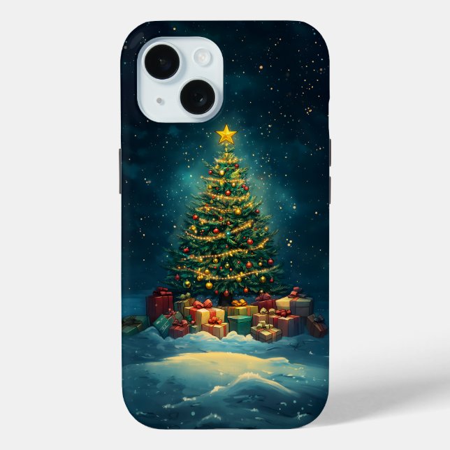 Funda De Case-Mate Para iPhone Estuche para iPhone de árbol de Navidad caprichoso (Reverso )