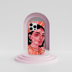 Funda Para iPhone 15 Pro Max Estuche para iPhone de arte minimalista femenino b