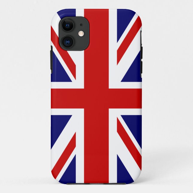 Funda De Case-Mate Para iPhone Estuche para iPhone de bandera británica | Diseño  (Reverso)