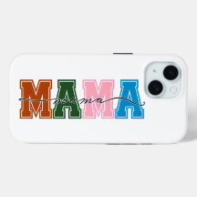 Estuche para iPhone de bloqueo de colores MAMA dur