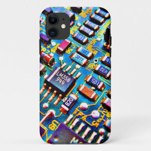 Funda Para iPhone 11 Estuche para iPhone de bonito circuito