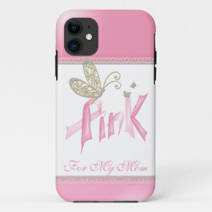 Funda Para iPhone 11 Estuche para iPhone de cáncer de seno de mariposa
