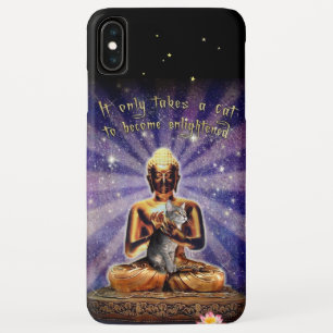 Funda Para iPhone XS Max Estuche para iPhone de Cat Enlightenment