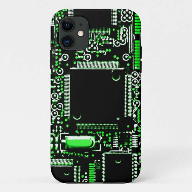 Funda De Case-Mate Para iPhone Estuche para iPhone de circuito verde 2 (Reverso)