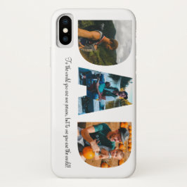 Funda Para iPhone X Estuche para iPhone de Collage de fotos de papá pa