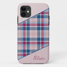 Funda Para iPhone 11 Estuche para iPhone de color azul rosado