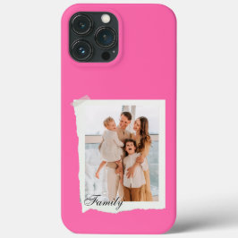 Funda Para iPhone 13 Pro Max estuche para iPhone de color rosa moderno y person