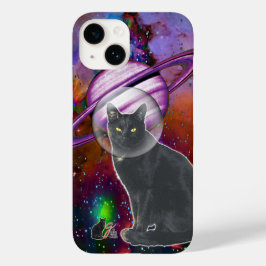 Funda Para iPhone 14 De Case-Mate Estuche para iPhone de Cosmo Funda-Mate Space-Cat