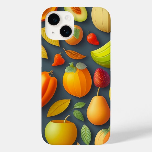 Funda De Case-Mate Para iPhone Estuche para iPhone de diseño de fruta (Reverso )