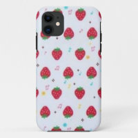 Estuche para iPhone de diseño de Novedad de fresa