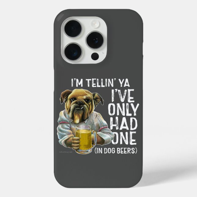 Funda De Case-Mate Para iPhone Estuche para iPhone de Dog Beers Funda Mate (Reverso )
