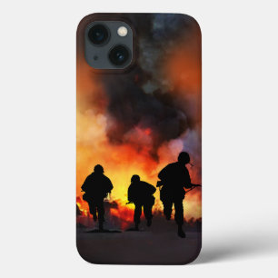 Funda Para iPhone 13 Estuche para iPhone de ejército