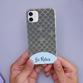 Funda Para iPhone 11 Estuche para iPhone de escalas grises de sirena