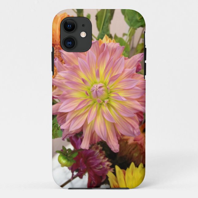 Funda De Case-Mate Para iPhone Estuche para iphone de flor rosa (Reverso)