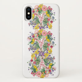Funda Para iPhone X Estuche para iPhone de Flor Silvestre colorido