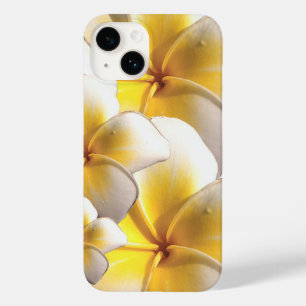 Funda Para iPhone 14 De Case-Mate Estuche para iPhone de flores de Plumeria amarillo