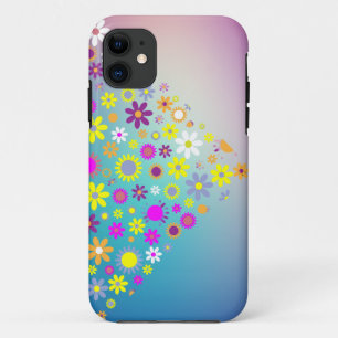 Funda Para iPhone 11 Estuche para iPhone de flores de varios colores