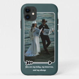 Funda Para iPhone 11 Estuche para iPhone de fotos de parejas de guiones