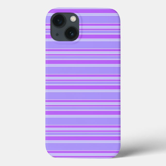 Funda De Case-Mate Para iPhone Estuche para iPhone de franjas violetas Funda-mate (Reverso)