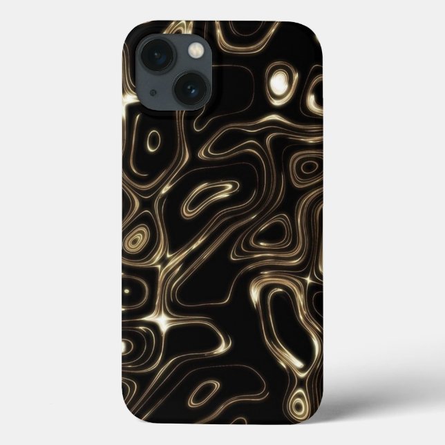 Funda De Case-Mate Para iPhone Estuche para iPhone de Funda abstracto negro-mate (Reverso)