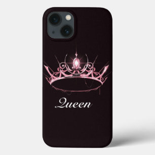 13 Estuche para iPhone de Funda de la corona rosa-mat