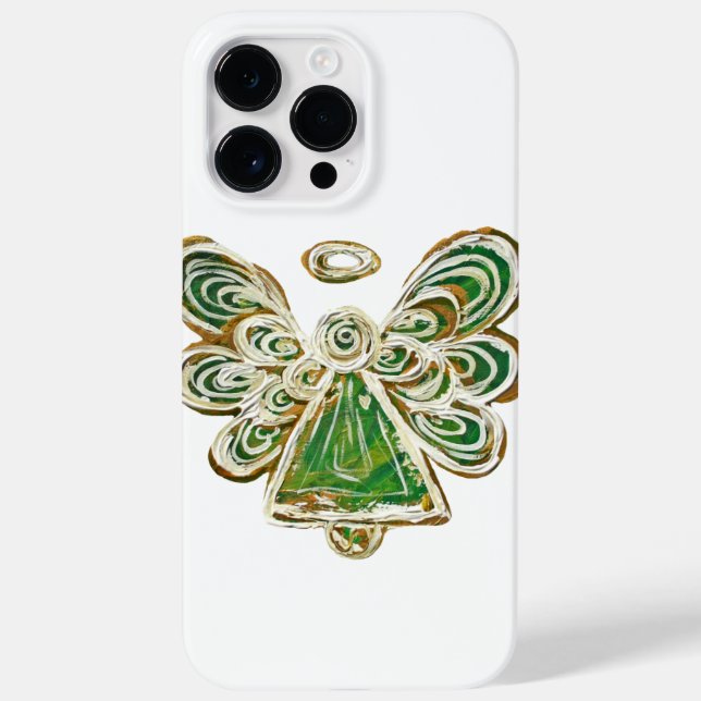 Funda De Case-Mate Para iPhone Estuche para iPhone de Green Guardian Angel Art Pe (Reverso)