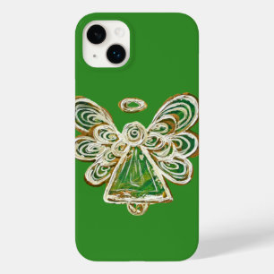 Funda Para iPhone 14 Plus De Case-Mate Estuche para iPhone de Green Guardian Angel Art Pe