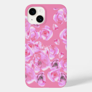 Funda Para iPhone 14 De Case-Mate Estuche para iPhone de hermosas rosas rosadas