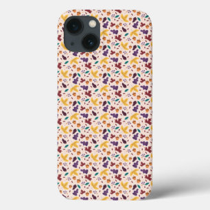 Funda Para iPhone 13 Estuche para iPhone de hojas de chocolate amarillo