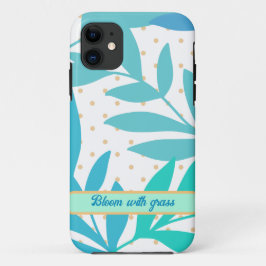 Funda Para iPhone 11 Estuche para iPhone de hojas pastel de moda